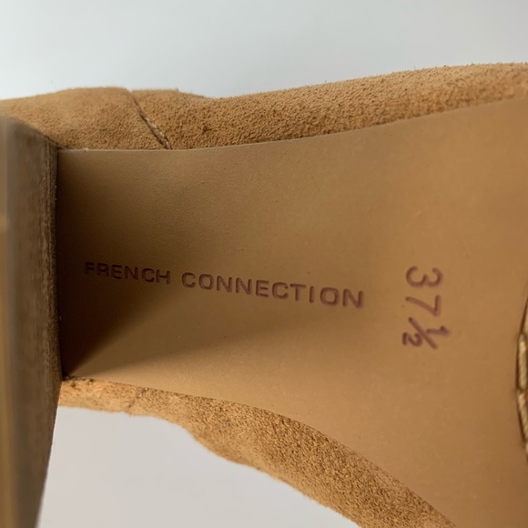 French Connection Suede Leather Heeled Booties 7.5 - Picture 8 of 8